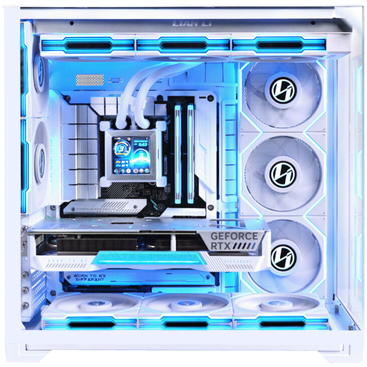 Caja E-ATX Lian Li O11 Vision Compact Blanco Vidrio Templado image number 3
