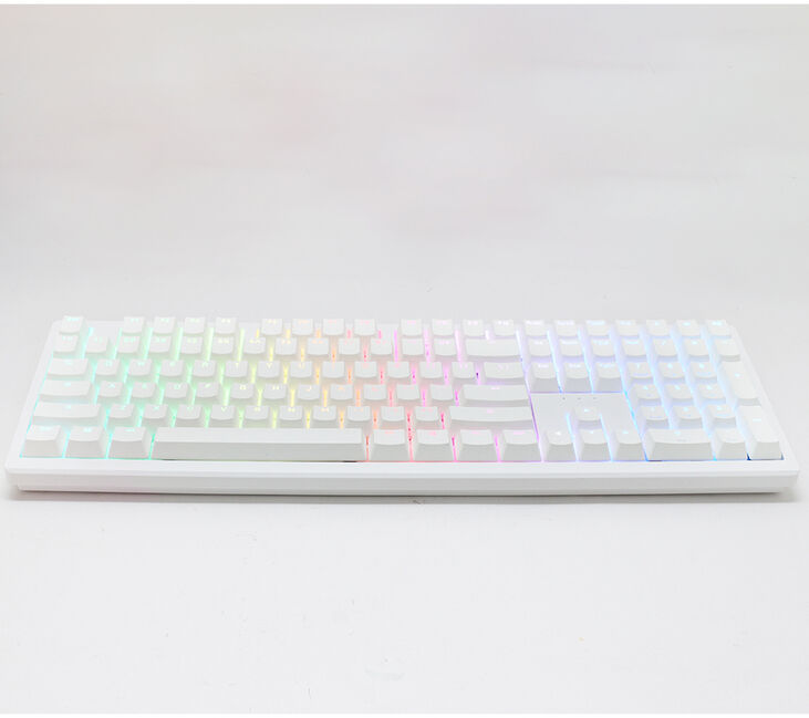 Teclado Mecânico Ducky Zero 6108 100% Pure White RGB Tri-Mode Connect MX2A-Blue (ES) image number 4