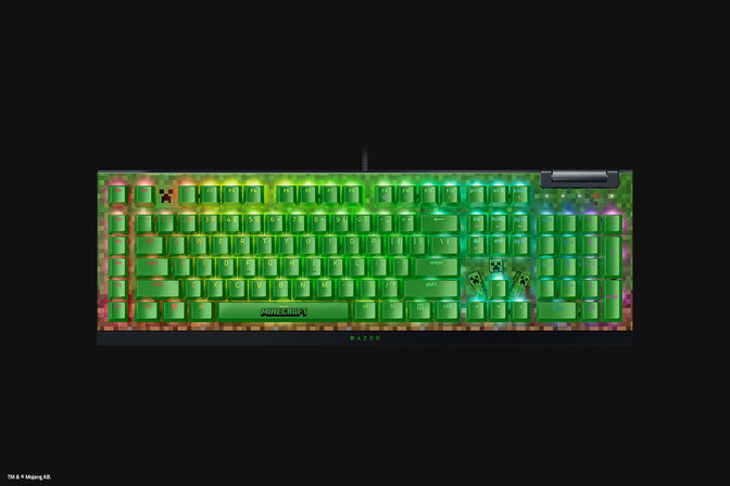 Teclado Razer BlackWidow V4 X RGB Green Switch Minecraft Ed. (US) image number 0