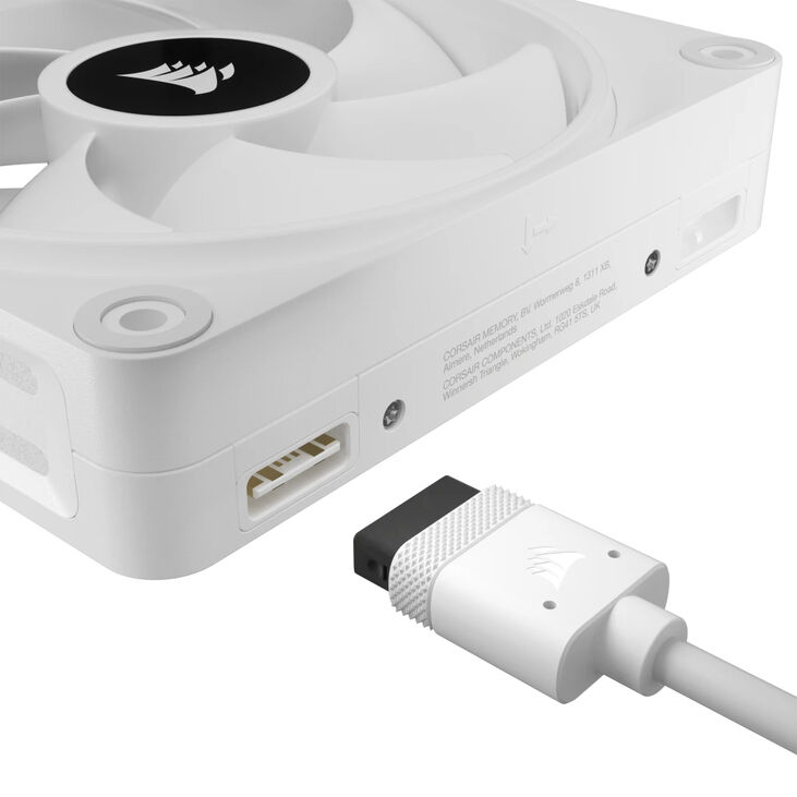 Ventilador Corsair iCUE Link QX120 RGB PWM Blanco 120mm (Expansion Kit) image number 2