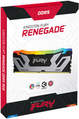 Kingston Kit 48GB (2 x 24GB) DDR5 CU-DIMM 8400MHz FURY Renegade RGB Silver CL40 image number null