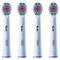 Recambios para Cepillo de Dientes El&eacute;ctrico Oral-B Pro 3D White Pack 4 Unidades Blanco