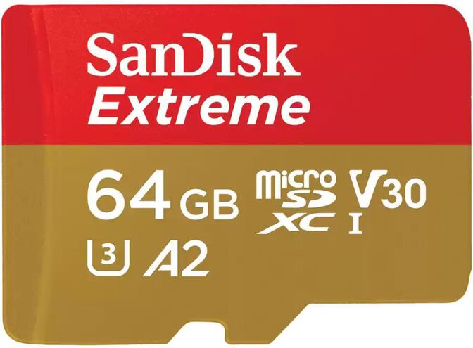 Tarjeta de Memoria SanDisk Extreme MicroSDHC/SDXC UHS-I C10 A2 U3 V30 64GB image number 0