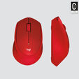 Rat&oacute;n Logitech M330 Silent Plus 1000DPI Wireless Rojo image number null