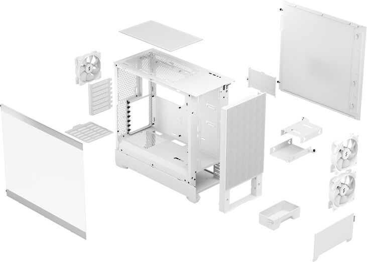Torre ATX Fractal Design Pop Air RGB White TG Clear Tint image number 11