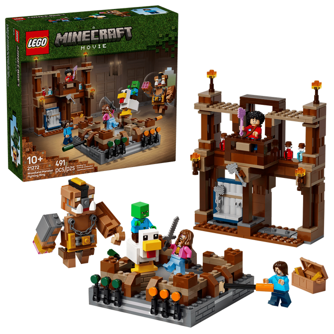 LEGO Minecraft: El Cuadril&aacute;tero de la Mansi&oacute;n del Bosque, 491 Piezas (21272) image number 0
