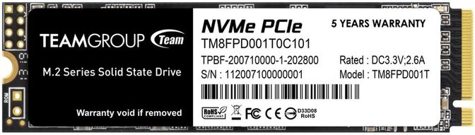 SSD Team Group MP33 PRO 1TB M.2 NVMe (3500/3000MB/s) image number 0