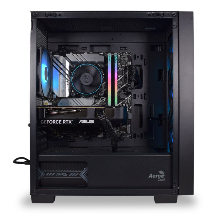 Ordenador AURA Gamer-PC Powered by ASUS Intel i5 14400F 32GB DDR5 1TB RTX 5060 Ti 16GB WiFi W11 image number 2