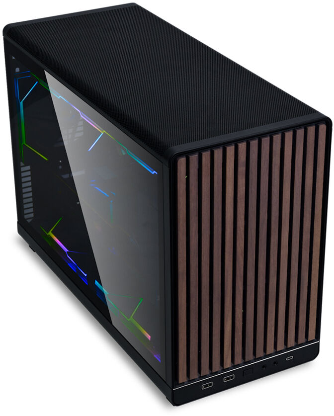Caja Micro-ATX Lian Li x Dan Cases A3 Negra Madera image number 3