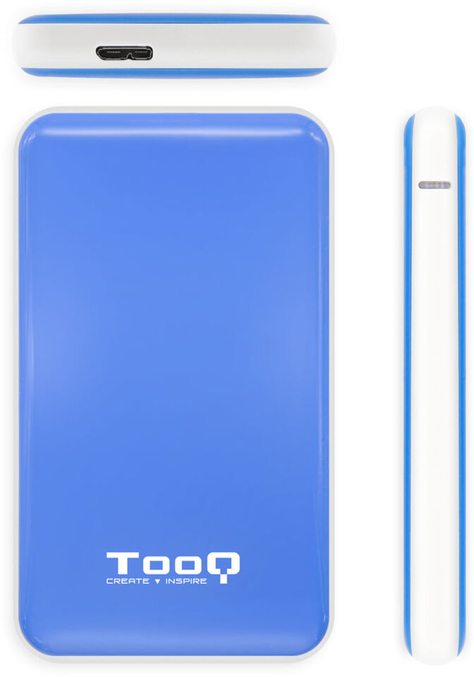Caja Externa HDD Tooq 2.5" SATA (9,5mm) UASP Tool Less - USB 3.1 Gen 1 Azul image number 2