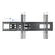 Soporte de Pared Tooq Tilt 6 Pivots 37" a 70" Max. 50kg Negro image number null