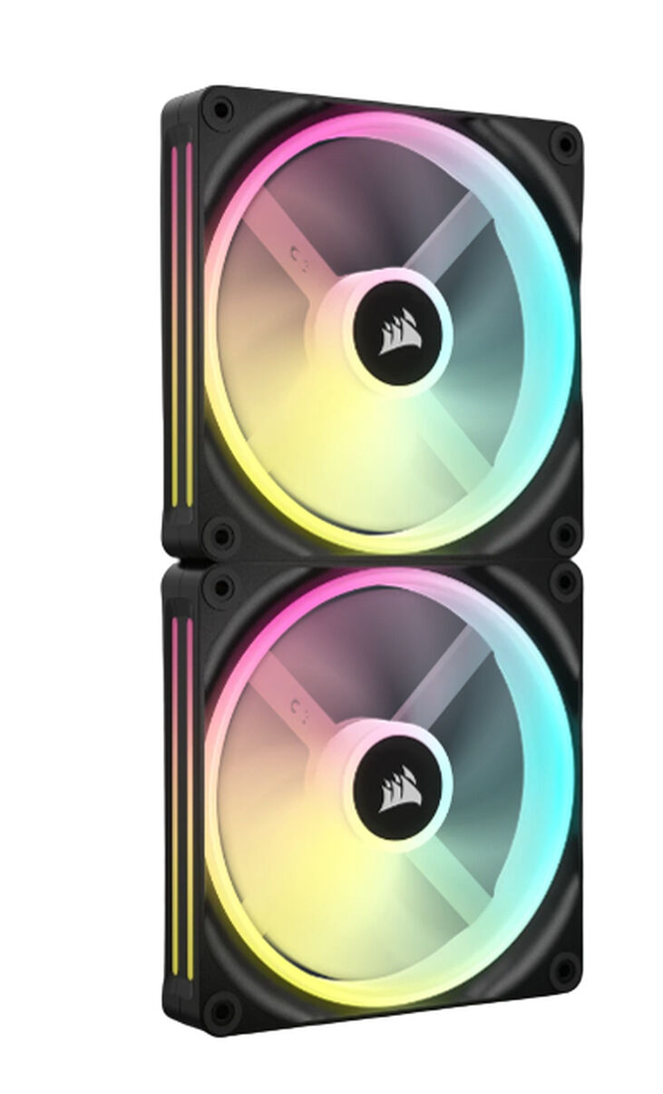 Ventilador Corsair iCUE Link QX140 RGB PWM Negro 140mm (Pack 2) image number 7