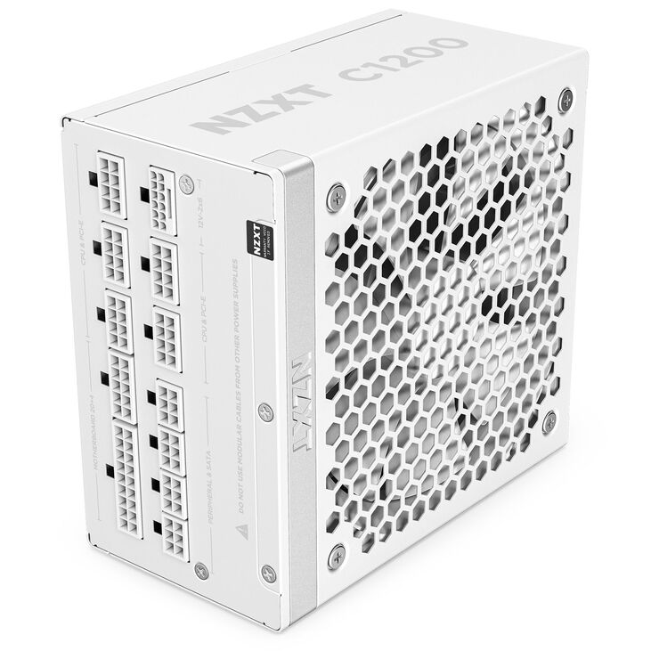 Fuente Alimentación NZXT 1200W 80+ Gold ATX 3.1 PCIe 5.1 Blanca image number 1