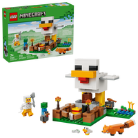 LEGO Minecraft: La Granja de Pollos, 233 Piezas (21585)
