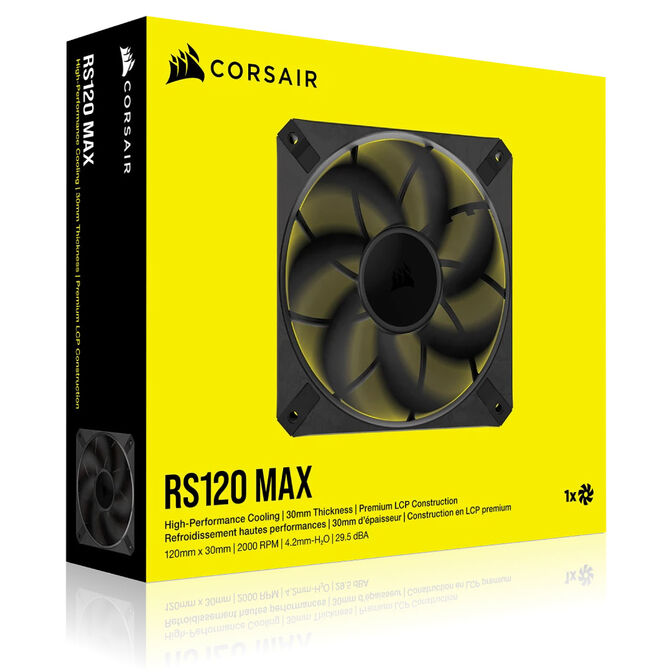 Ventilador Corsair RS120 MAX 2000RPM PWM Negro 120mm image number 9