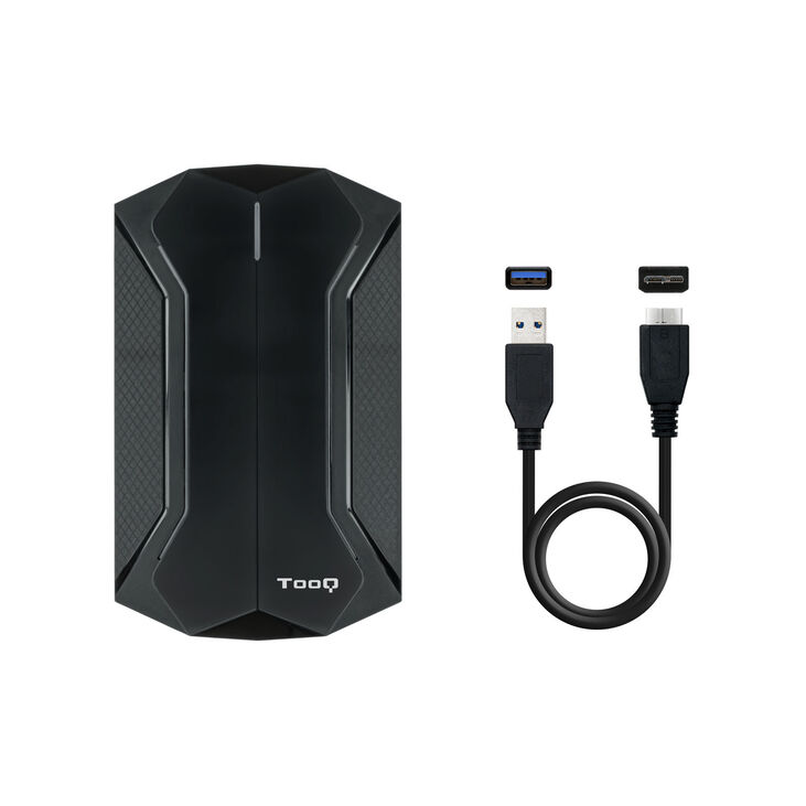 Caja Externa HDD Gaming Tooq 2.5" SATA (9,5mm) Tool Less - USB 3.1 Gen 1 Plug & Play Negro RGB image number 2