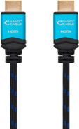 Cable HDMI V2.0 4K@60Hz 18Gbps NanoCable USB-A M/M 3 M Premium Negro image number null