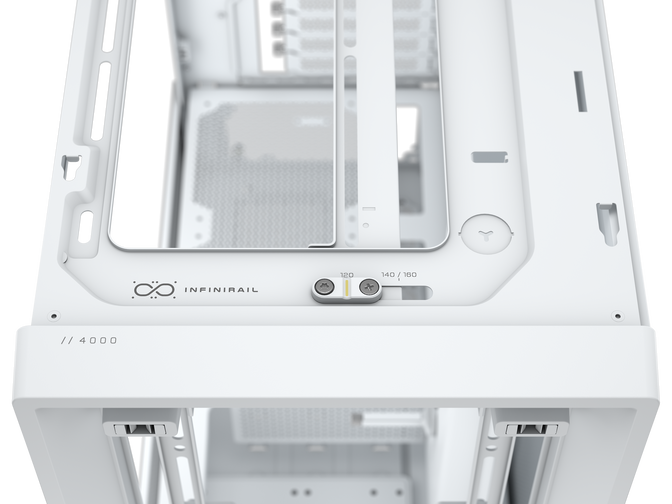 Torre ATX Corsair Frame 4000D Performance Blanco Cristal Templado image number 1