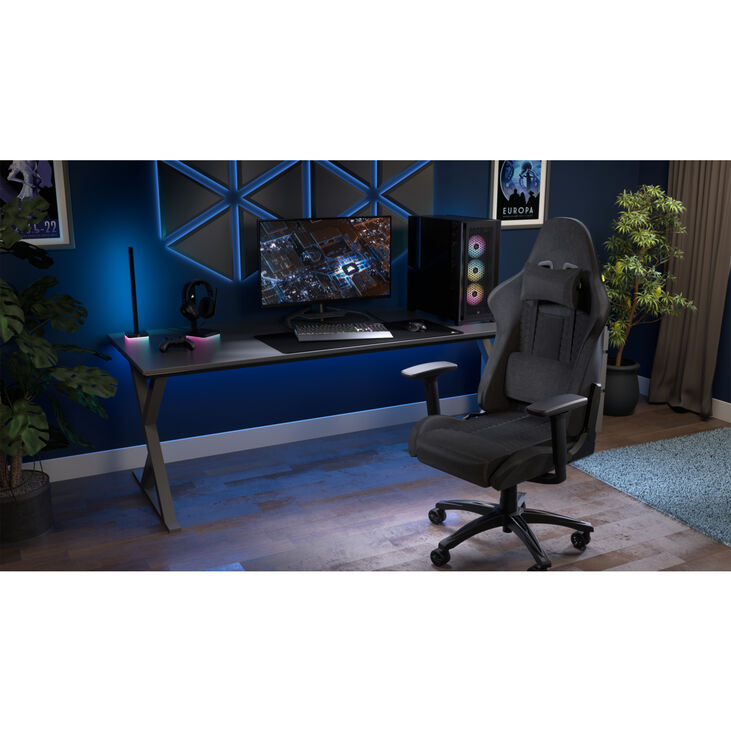 Silla Gaming Corsair TC100 RELAXED - Fabric Gris/Negro image number 12
