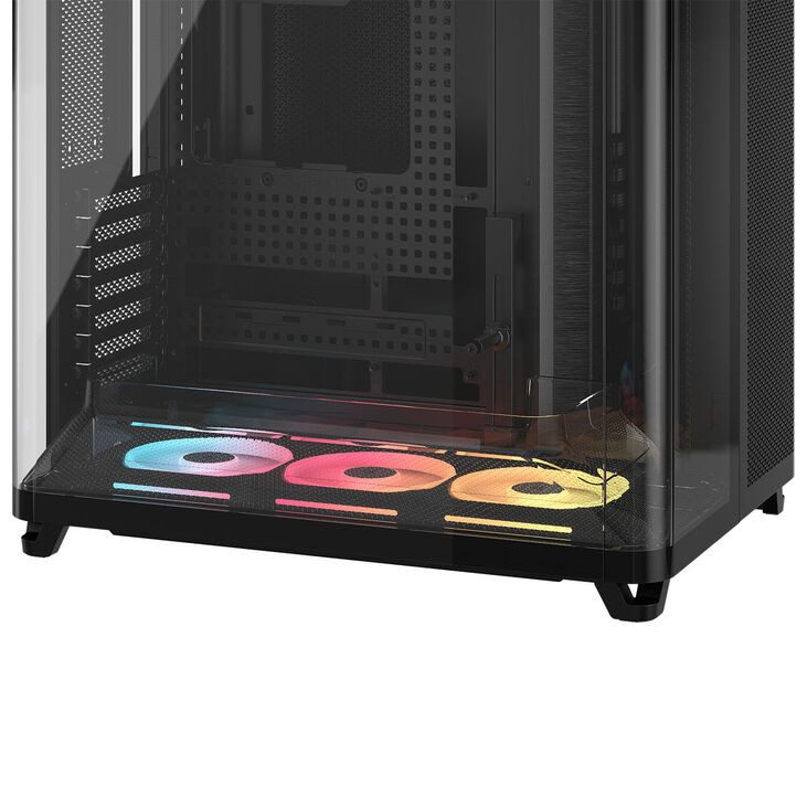 Torre E-ATX Corsair AIR 5400 LX-R Link Negro Cristal Templado image number 9