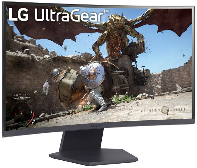 Monitor Curvo Gaming LG UltraGear 27" 27GS60QC-B VA WQHD 180Hz 1ms FreeSync HDR10 image number 2