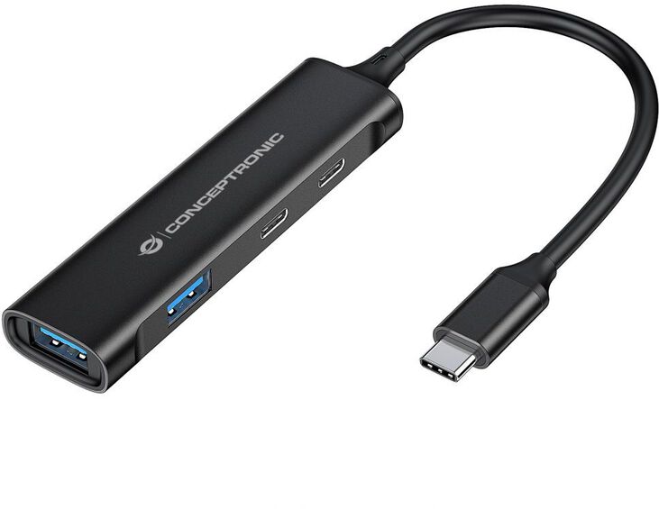 HUB USB Conceptronic 4-in-1 USB-C 3.2 > 2x USB-C 3.0 + 2x USB-A image number 0