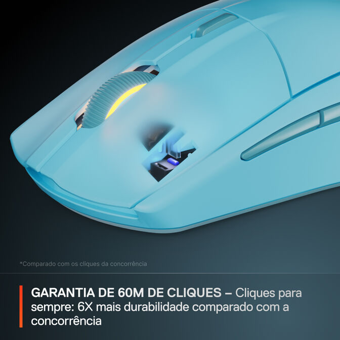 Rat&oacute;n Steelseries Rival 3 Wireless Gen2 Aqua image number 4