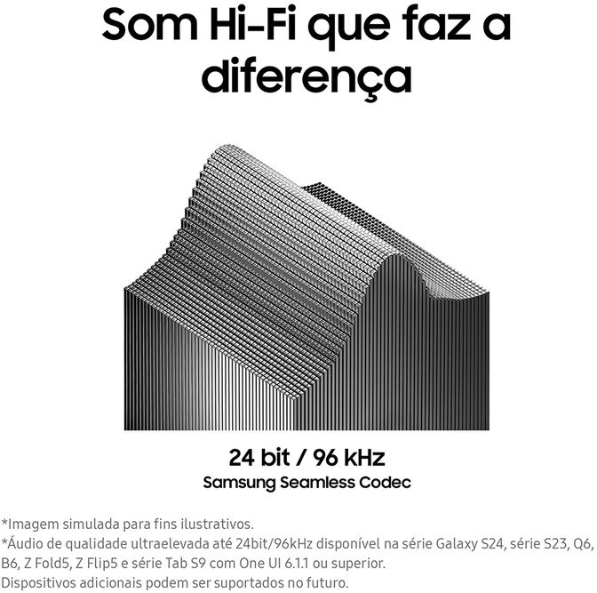 Earbuds Samsung Galaxy Buds 3 Bluetooth Blanco image number 2