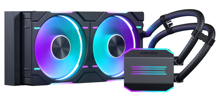 Water Cooler CPU Phanteks Glacier One 240D30 DRGB Negro - 240mm image number 0