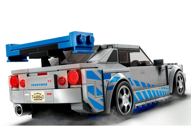 LEGO Speed Champions: 2 Fast 2 Furious Nissan Skyline GT-R (R34), 319 Piezas (76917) image number 4