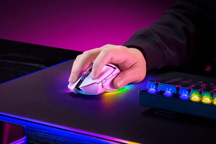 Ratón Razer Basilisk V3 Pro 35K RGB 35000DPI Wireless/Bluetooth - Mercury image number 4