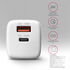 Cargador de pared AXAGON ACU-PQ20W QC3.0/AFC/FCP + PD type-C  20W Blanco image number null