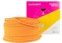 Bobina de Red NanoCable RJ45 LSZH CAT.7 600MHZ SFTP AWG26 100 M Naranja
