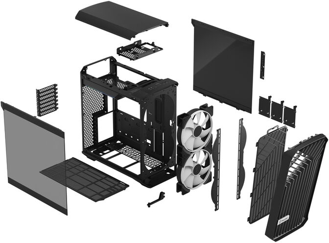 Torre E-ATX Fractal Design Torrent Compact RGB Negro Templado Light Tint image number 18