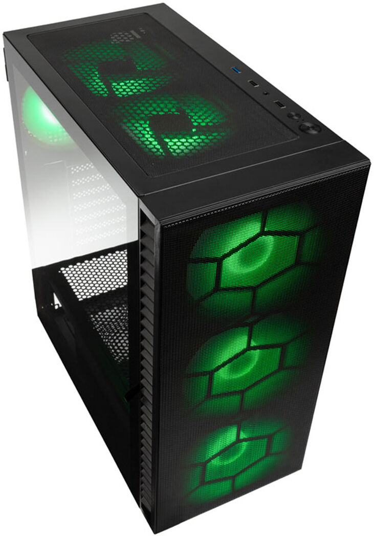Caja ATX Kolink Observatory HF Plus Mesh ARGB Negro image number 1