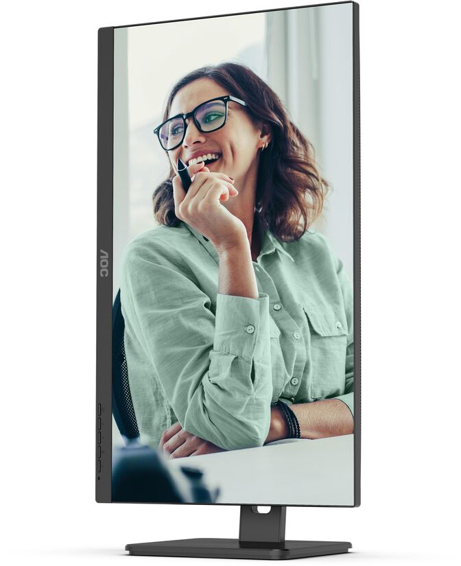 Monitor AOC 23.8" 24P3CV IPS FHD 75Hz Ajuste de altura image number 10