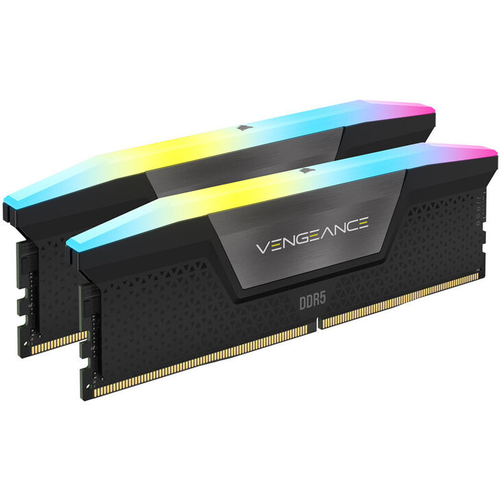 Corsair Kit 32GB (2 x 16GB) DDR5 6400MHz Vengeance RGB Black CL36 (Intel XMP) image number 2