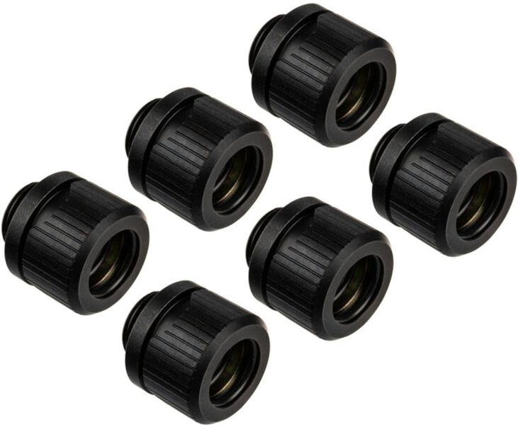 Conector EKWB Quantum Torque HDC 12mm Negro (Pack 6) image number 2