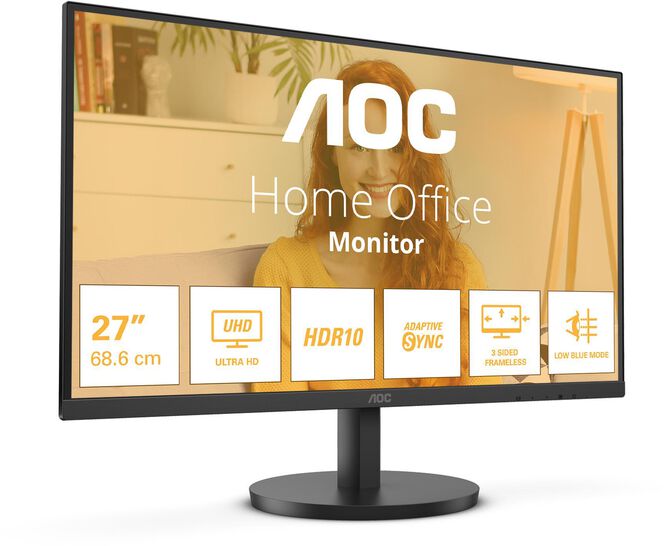 Monitor AOC 27" U27B3M VA 4K 60Hz HDR10 image number 0
