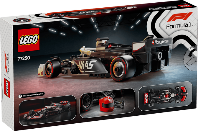 LEGO Speed Champions: Coche de Carreras MoneyGram Haas F1 Team VF-24, 242 Piezas (77250) image number 1