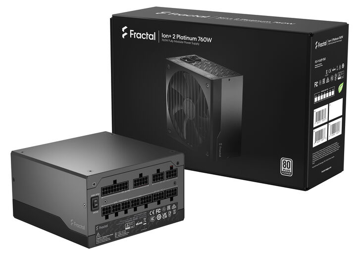 Fuente Alimentación Fractal Design Ion+ 2 760W 80+ Platinum Full Modular image number 10