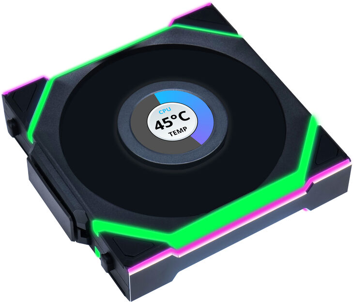 Ventilador Lian Li UNI FAN SL120 LCD Wireless RGB PWM Negro 120mm image number 1