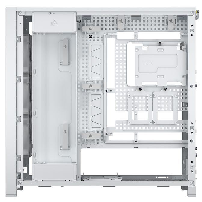 Torre E-ATX Corsair Frame 5000D RS Airflow Blanco Cristal Templado image number 6