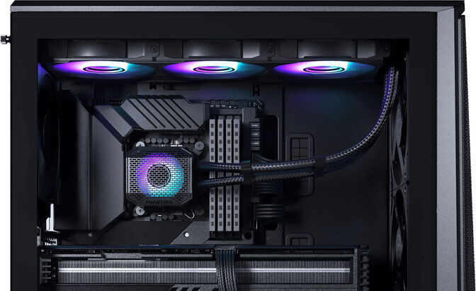 Refrigeraci&oacute;n L&iacute;quida CPU AIO Phanteks Glacier One 360M25 Gen2 DRGB Negro image number 4