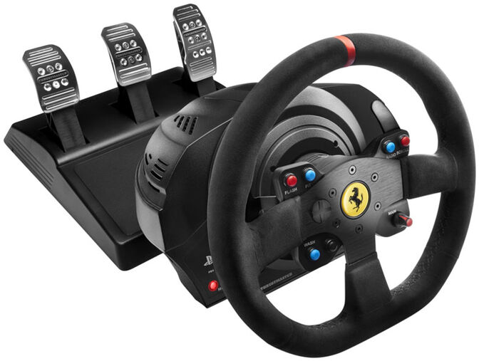 Volante + Pedales Thrustmaster T300 Ferrari Alcantara Edition - PS5 / PS4 / PS3 / PC image number 0
