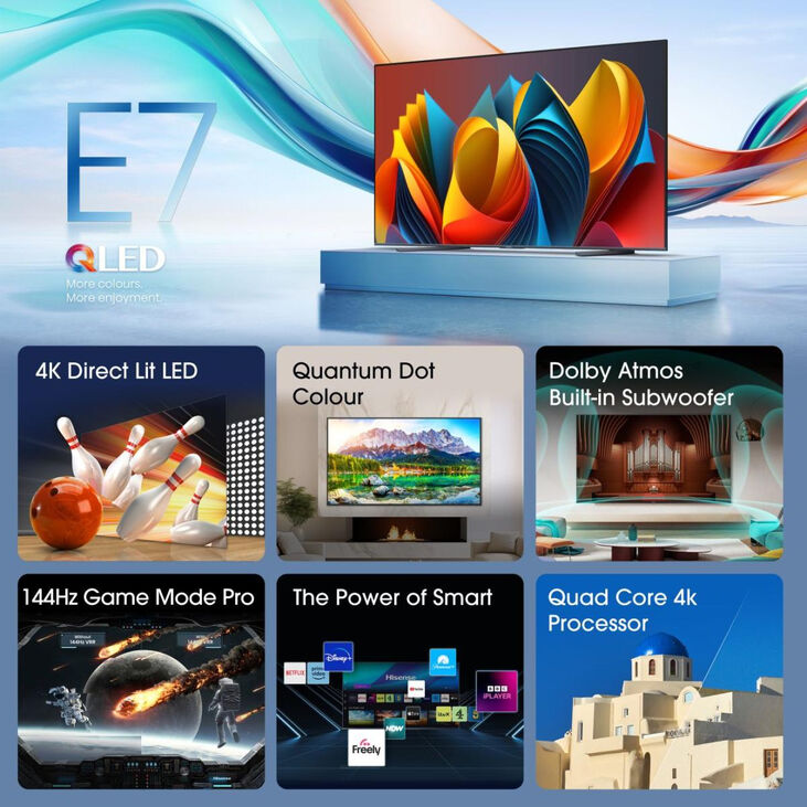 Televisor Hisense 100E7NQ 100" QLED UltraHD 4K VIDAA image number 3