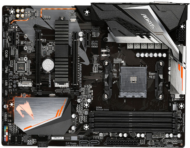 GIGABYTE B450 AORUS Elite V2 AMD B450 Z&oacute;calo AM4 ATX image number 1