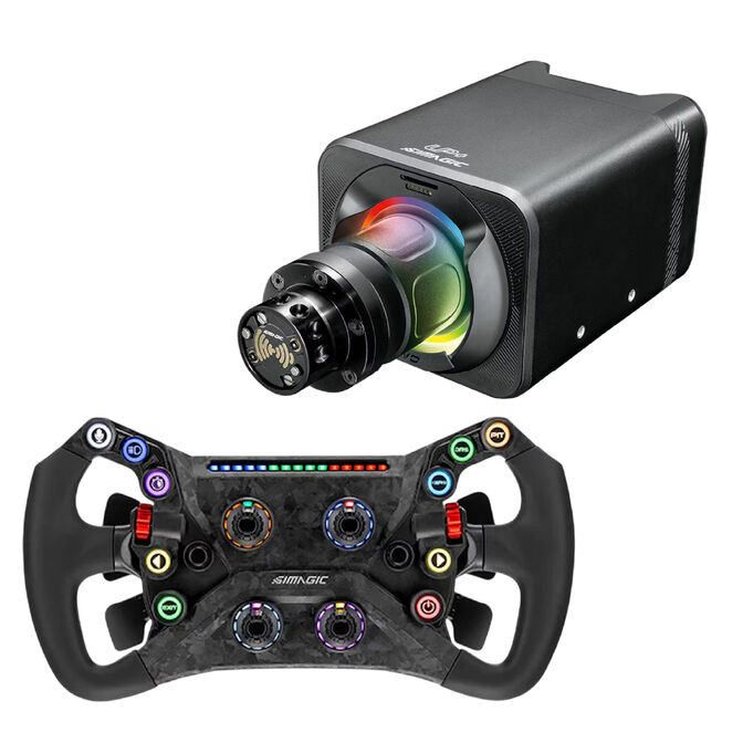 Bundle Simagic Base ALPHA EVO Sport (9nm) + Volante GT Neo c/ Quick Release QR50 image number 0
