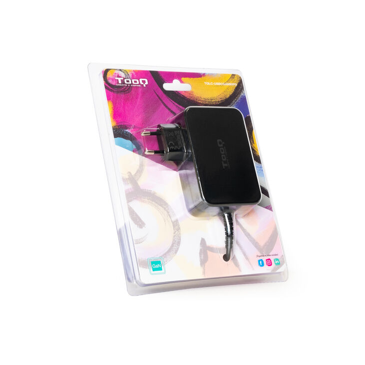Cargador para portátil Tooq USB-C PD3.0 90W GaN image number 2