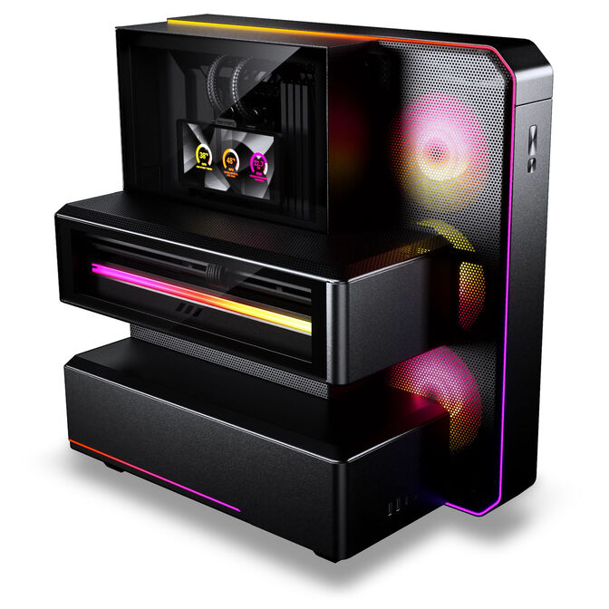 Caja ATX Phanteks EX5 MAX DRGB Negra (Incluye AIO 360mm y Monitor LCD 6") image number 3